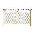 wooden lattice fence