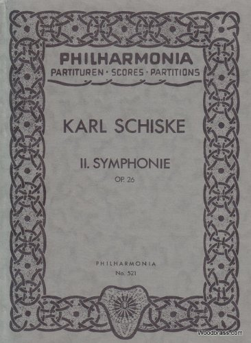 Universal Edition schiske Karl – Symphonie N ° 2 Op.26 clásica de la fragancia funda partitur