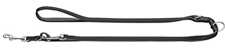 HUNTER Verst.Führleine Modern Art 8/200 Nickel schwarz/schwarz