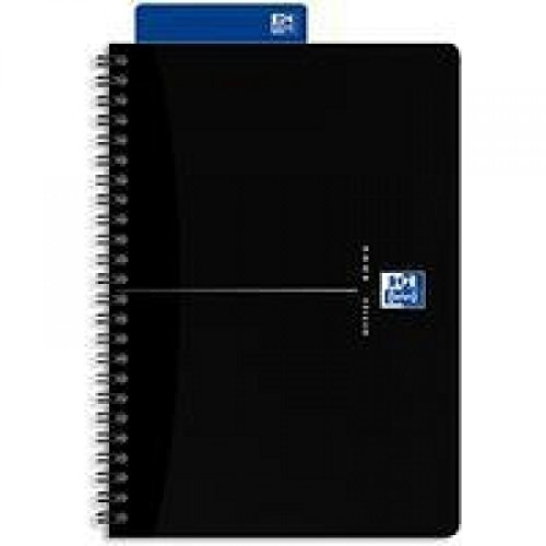 Oxford - H002988 - Blocchi a spirale Office Smart Black - Oxford A5 1R (conf.5)