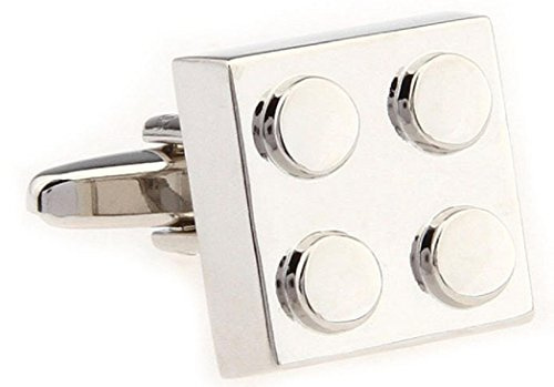 MRCUFF Building Block Pair of Cufflinks in a Presentation Gift Box & Polishing Cloth