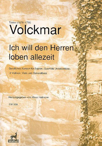 Je vais les Messieurs éloge toujours : pour flûte à bec, Flûte (ancien), 2 VIOLINEN, VIOLA Soprano et BC Partition et voix