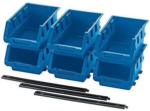 Draper 38114 Plastic Storage Unit Set, Medium, Pack of 6 , Blue