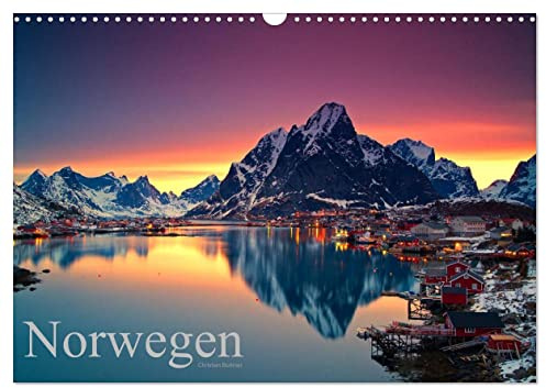 CALVENDO - Norwegen (Wandkalender 2027 DIN A3 quer), Monatskalender: Landschaften in Nord Norwegen auf den Lofoten und Vesteralen