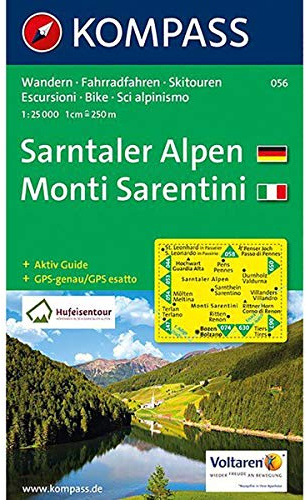 Sarntaler Alpen/Monti Sarentini 1 : 25 000: Wandern / Rad / Skitouren. Escursioni / bike / sci alpinismo. GPS-genau
