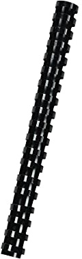 Fellowes Plastic Comb Binding Spines, 1 1/2 Inch Diameter, Black, 340 Sheets, 50 Pack (52368)
