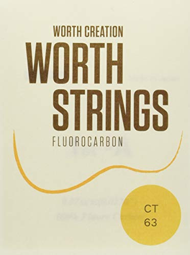 Worth Strings, Ukulelen-Saiten, Clear Fluoro-Carbon, für Tenor-Ukulele, Medium (0.0224-0.0260-0.0291-0.0244)