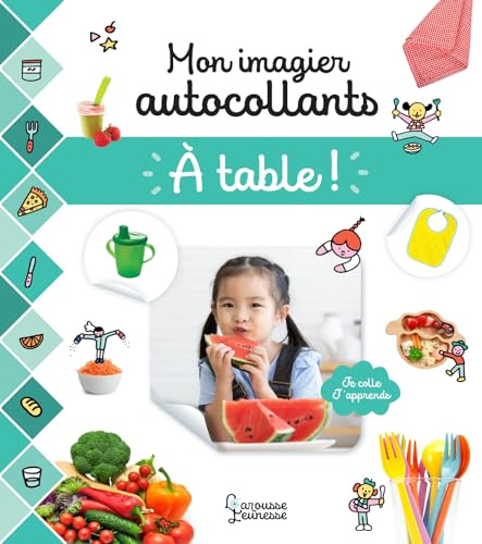 Mon imagier autocollants - A table
