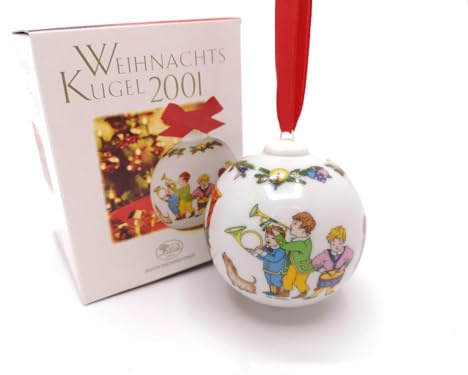 Hutschenreuther Weihnachtskugel 2001, Porzellankugel, Weihnachten