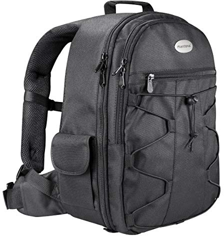 Mantona Azurit - Mochila para cámaras réflex, color negro