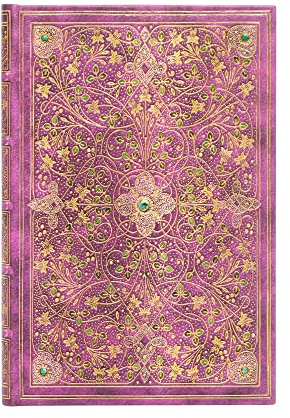 Carnet rigide Paperblanks Jubilé de Diamant Mini Ligné 176p.: Hardcover, 85 gsm, ribbon marker, memento pouch, elastic closure, book edge printing