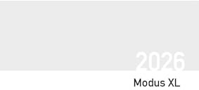 Taschenkalender Modus XL geheftet Einlage 2026: Kalendereinlage für Taschenkalender Modus XL geheftet