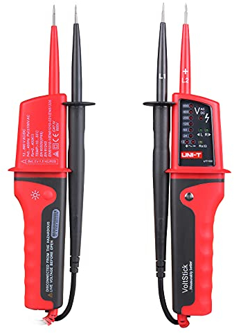 UNI-T VoltStick UT15B Multimeter - Portable Electric Circuit Testing Device, Water Resistant, Voltage Indication, Continuity Test, Phase Rotation Test, Battery Powered