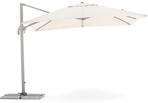 IFUORICASA Senso Ombrellone a Braccio Retrattile, Tortora, 3 x 3 Metri
