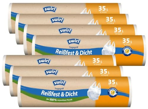 7x Swirl Tragegriff M??llbeutel 35L (15 stk./Rolle)