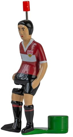 TIPP-KICK Star-Kicker VfB Stuttgart Klassik Edition I Original Spieler für Groß & Klein I Spielspaß mit der Fußball-Figur Spiel I Zubehör I Trikot Rot/Weiß