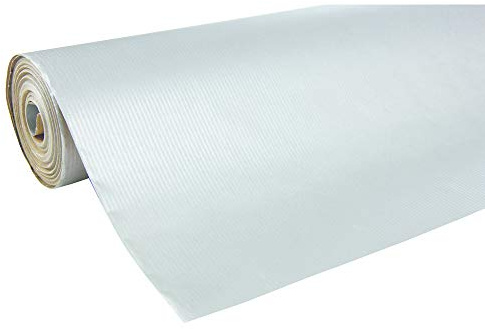 Clairefontaine 507576C rulle presentpapper (50 x 0,7 m, speciell bredd, kraftpapper, hållbar) 1 st silver