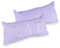 relaxdays Almohada Bañera, Cojín Baño, Reposacabezas Ventosas, Almohadilla Viaje, Poliéster, 1 Ud, 18 x 37 x 12 cm, Lila