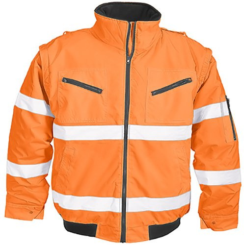 HTR 2639-2XL-5100 storlek 2X-stor pilotjacka med hög synlighet – orange-P X-Large Orange