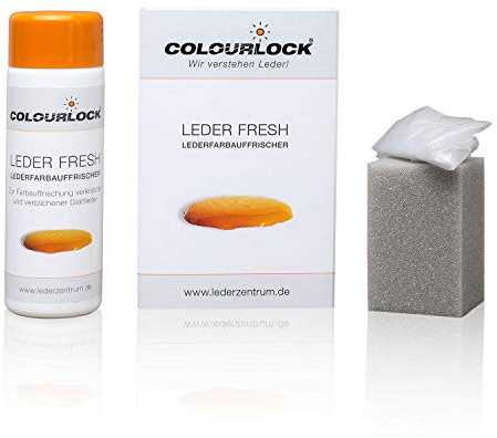 Colourlock® Leder Fresh Tönung (Lederfarbe, Farbauffrischung) 150 ml passend für BMW Leder schwarz (Standardfarbe F034), beseitigt Schrammen, Ausbleichungen und Abnutzung an Leder und Kunstleder