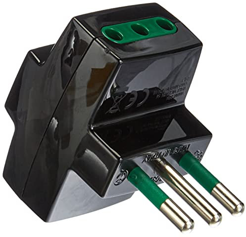 VIMAR 0A00320N Adattatore triplo multipresa S11+3P11 nero