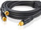 Oehlbach BOOOM 500 - Subwoofer Y-Cinch-Kabel (2 x Cinch auf 1 x Cinch) - Druckvolle Basswiedergabe & effektive Schirmung - 5 m - anthrazit