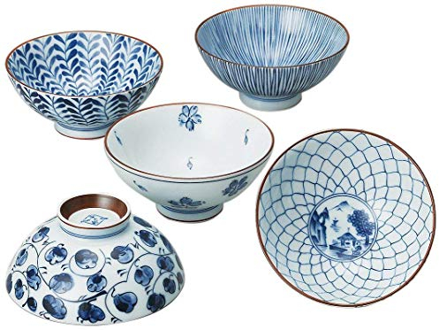 Tokyo Matcha Selection Saikai Touki Saikai Pottery Lot de 5 bols à riz japonais 31623 du Japon