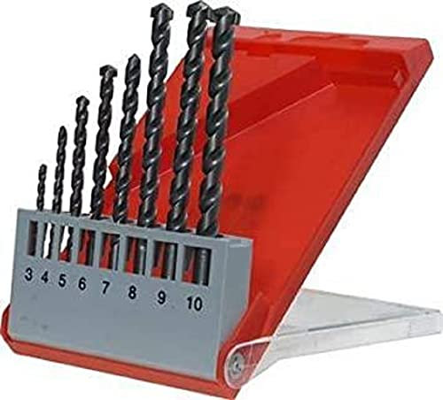 kwb Steinbohrer-Set, 8-teilig (Bohrer-Satz für Dreh- und Schlagbohr-Maschinen, Spiralbohrersatz)