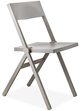 Alessi Piana ASPN7032 - Sedia Pieghevole di Design, in Polipropilene Rinforzato con Fibra di Vetro, Grigio