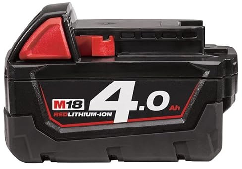 Milwaukee M18B4 Lithium-Ionen-Akku, 4,0 Ah, Rot
