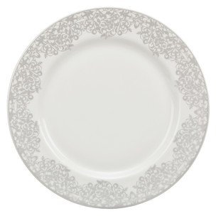 Denby 359010004 Medium Plate, Cream/Silver