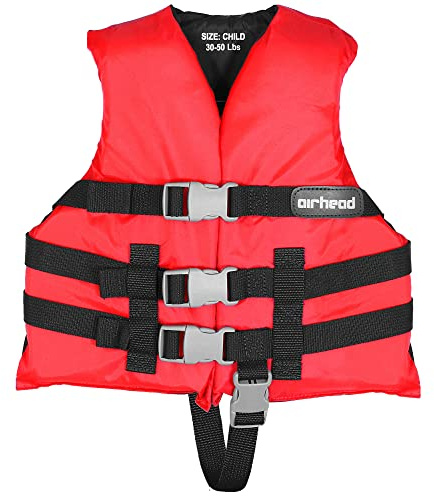 Airhead Children's General Purpose Life Vest, Coast Guard Approved, 30-50lbs