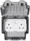 MK Masterseal Plus K56482RY 13 amp 2-Gang Switched Socket, Grey