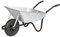 Walsall Wheelbarrows 85 Ltr Galvanized Builders Barrow Wheelbarrow in a Box - Pneumatic Wheel