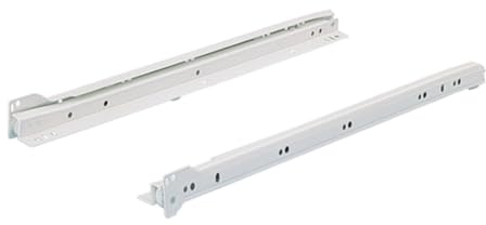 Hettich Paar Kiesel Backstage FR402 L.550 mm - Last 25 kg - Weiß - 1058349