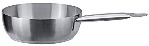 PIAZZA Casseruola Bombata in Acciaio Inox - Collezione Chef - Diametro 16 cm
