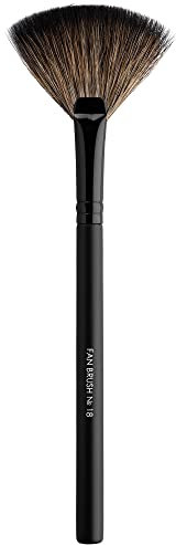 Impala Pinsel Fan N18 Natürliche Borsten Gesicht und Körper für gepresste oder lose Pulver Make-up - flache Fächer geformt