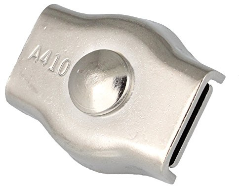 BOOTSTEILE BRAUER SIMPLEX Drahtseilklemmen 2-10 mm Edelstahl A4 (AISI 316), Drahtseil Klemme Seilklemme