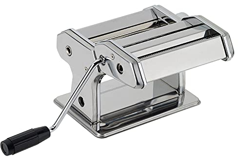 Westmark Pastamaschine/-maker, für Lasagne, Spaghetti und Tagliatelle, Stahl/Rostfreier Edelstahl, 19,5 x 20 x 15,5 cm, Silber, 61302260