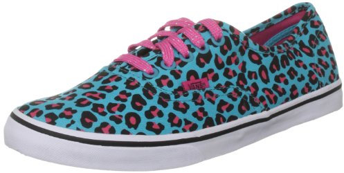 Vans Tela Autentico Lo PRO, Scarpe da Skateboard Unisex-Adulto, Ghepardo Scuba Blu Rosa, 43 EU