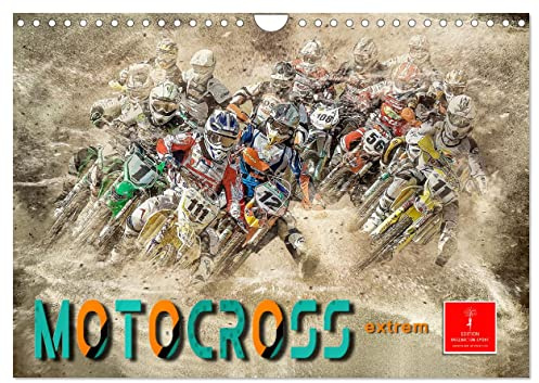 CALVENDO - Motocross extrem (Wandkalender 2027 DIN A4 quer), Monatskalender: Motocross, faszinierender Extremsport mit spektakulären Sprüngen