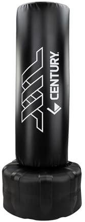 Century Wavemaster XXL Freestanding Punching Bag with Base for Boxing, Kickboxing, and Martial Arts Training, Black