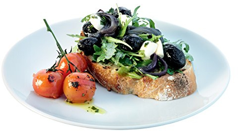 LSA International Dine DI23 - Plato para desayuno o almuerzo, 24 cm de diámetro, 4 unidades