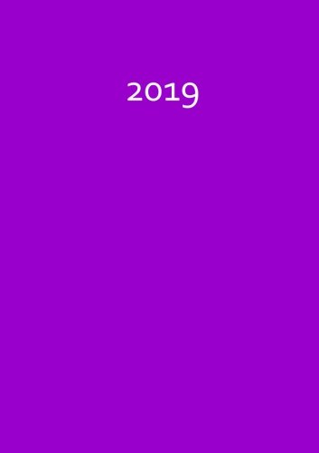 Kalender 2019 - Veilchen / lila: DIN A5, 1 Woche pro Doppelseite
