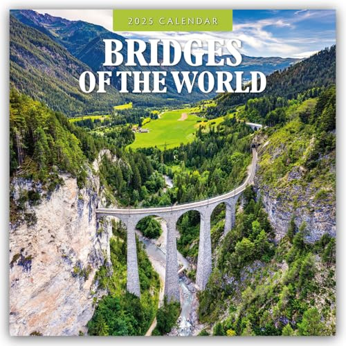 Bridges of the World 2025 Square Wall Calendar