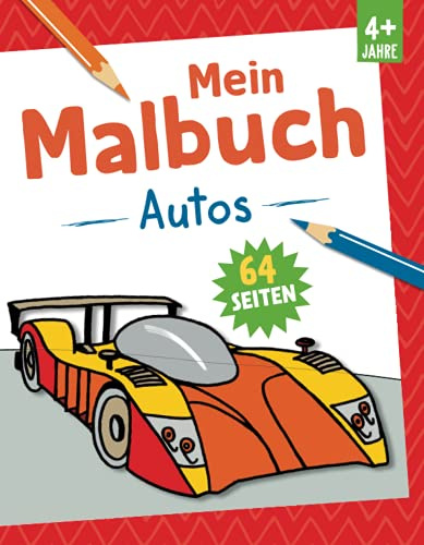 Mein Malbuch Autos: Ab 4 Jahre. 64 Seiten