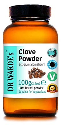 DR WAKDE'S Clove Powder - 100g (3.5oz) | Pure, Raw & Dried Powder | Ayurvedic Herb | Vegan | Nothing Added, Nothing Removed | Same Day Dispatch
