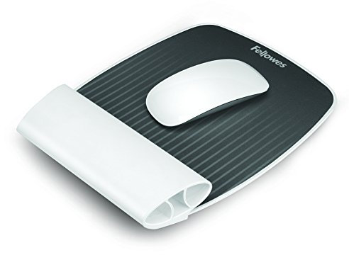 Fellowes I-Spire Tapis de Souris avec Repose-poignet Blanc