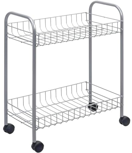 Metaltex 341302039 Allzweckwagen 2-etagen Madrid, Weiss