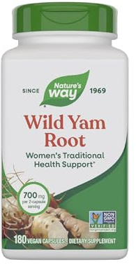Nature's Way Premium Herbal Wild Yam Root 850 mg per Serving 180 VCap